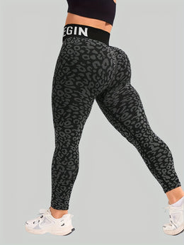 jkthpu-45 Women's High-Waisted Yoga Pants - Non-See-Through Stretchy Workout