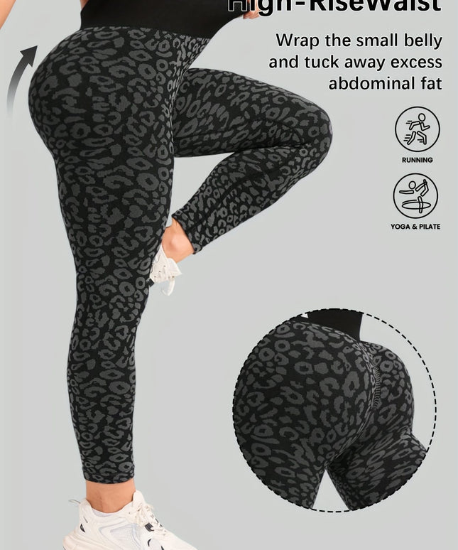 jkthpu-45 Women's High-Waisted Yoga Pants - Non-See-Through Stretchy Workout