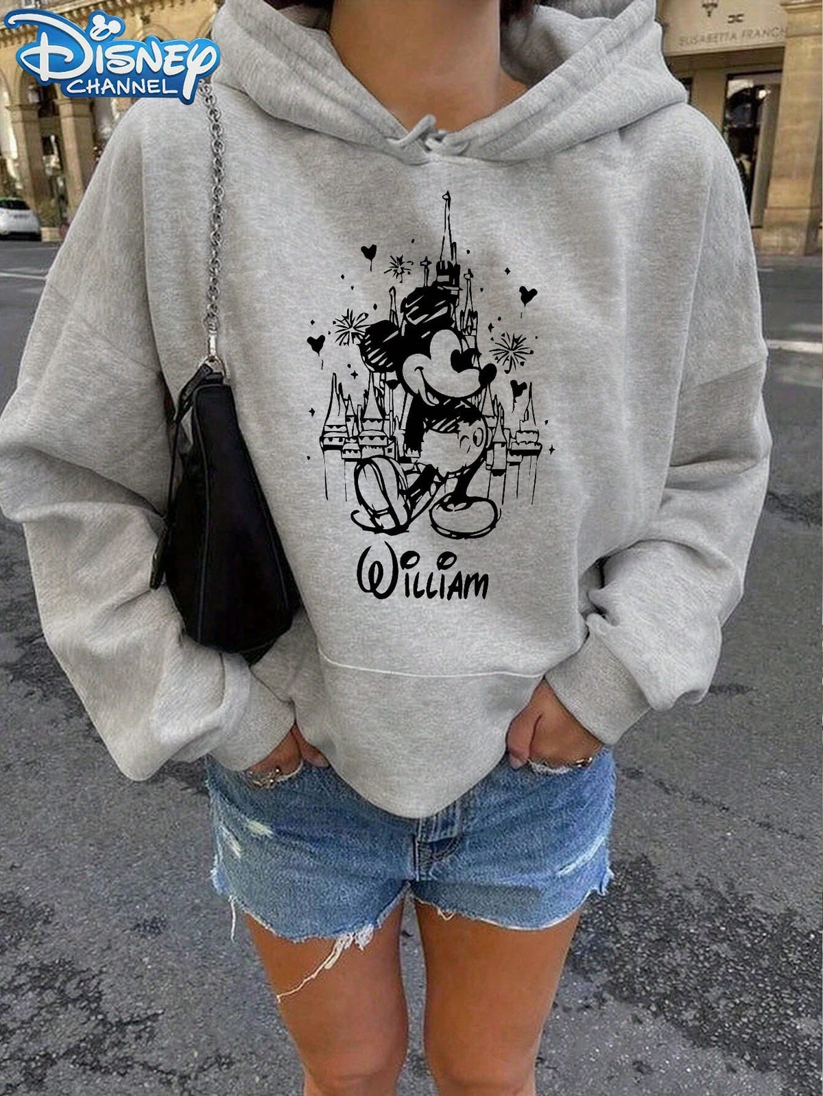 jkthpu-45 Women'S Oversized Hoodie - Disney Mickey Mouse &