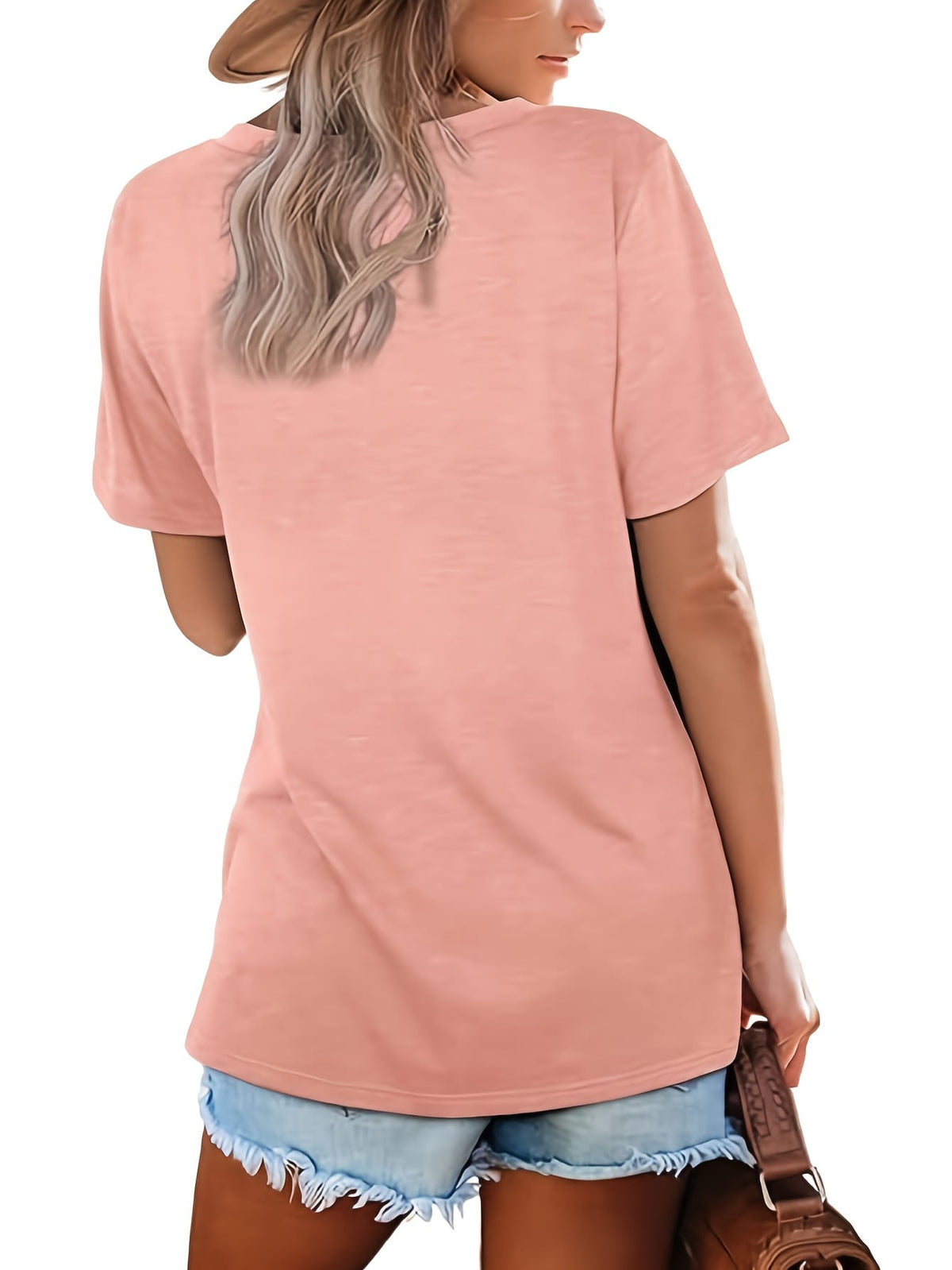 KissICON Women'S Plus Size Casual T-Shirt Set - 3pcs, V-Neck, Short Sleeve, Lightweight & Stretchy, All-Season Comfort, Casual Wear|Vneck Tshirt|Lightweight Fabric