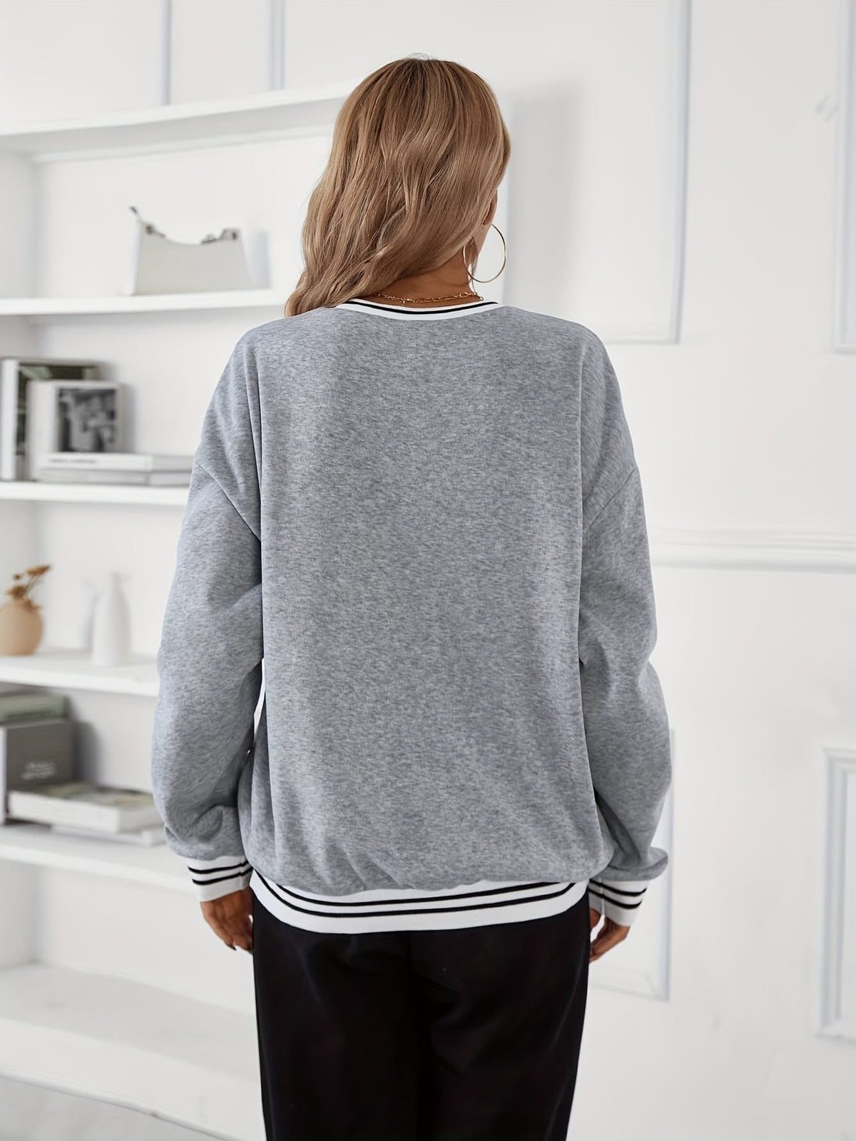 jkthpu-45 Women'S Plus Size Chicago IL Fleece-Lined Sweatshirt -