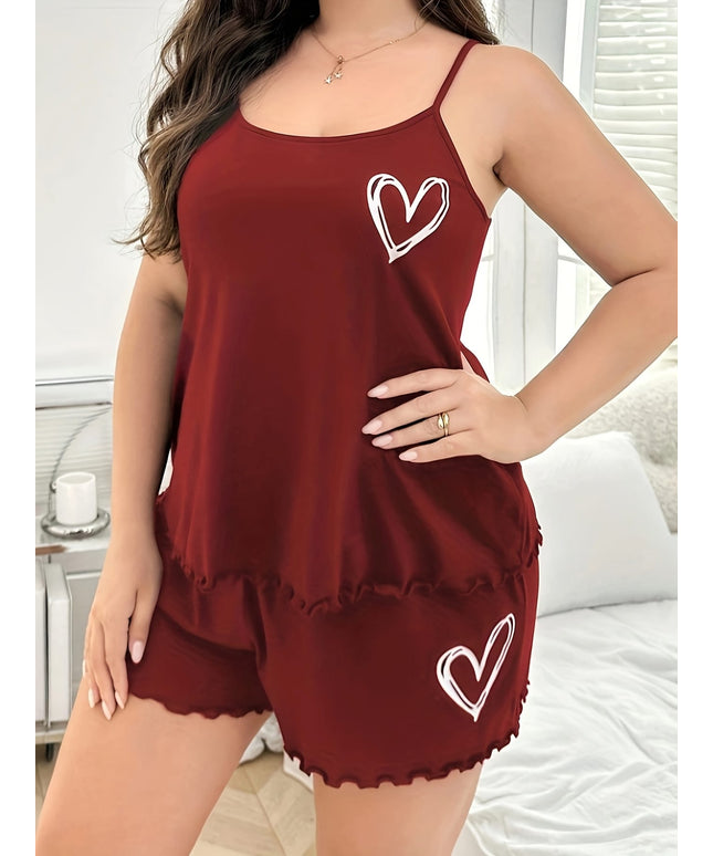 jkthpu-45 Women'S Plus Size Cute and Simple Comfortable Pajama