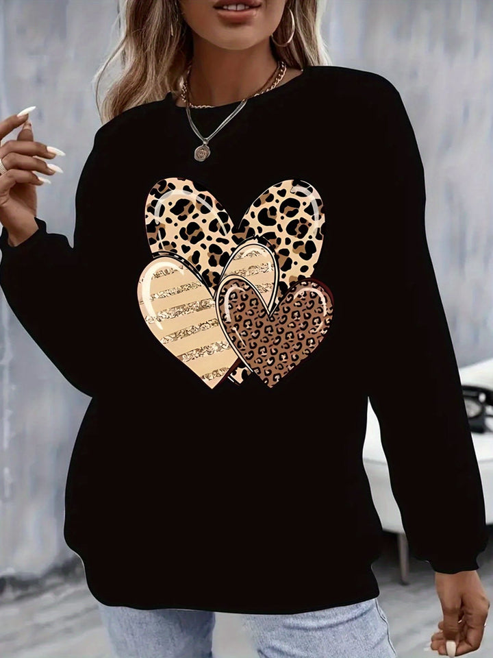 Women's Plus Size Fleece-Lined Thick Winter Sweatshirt -