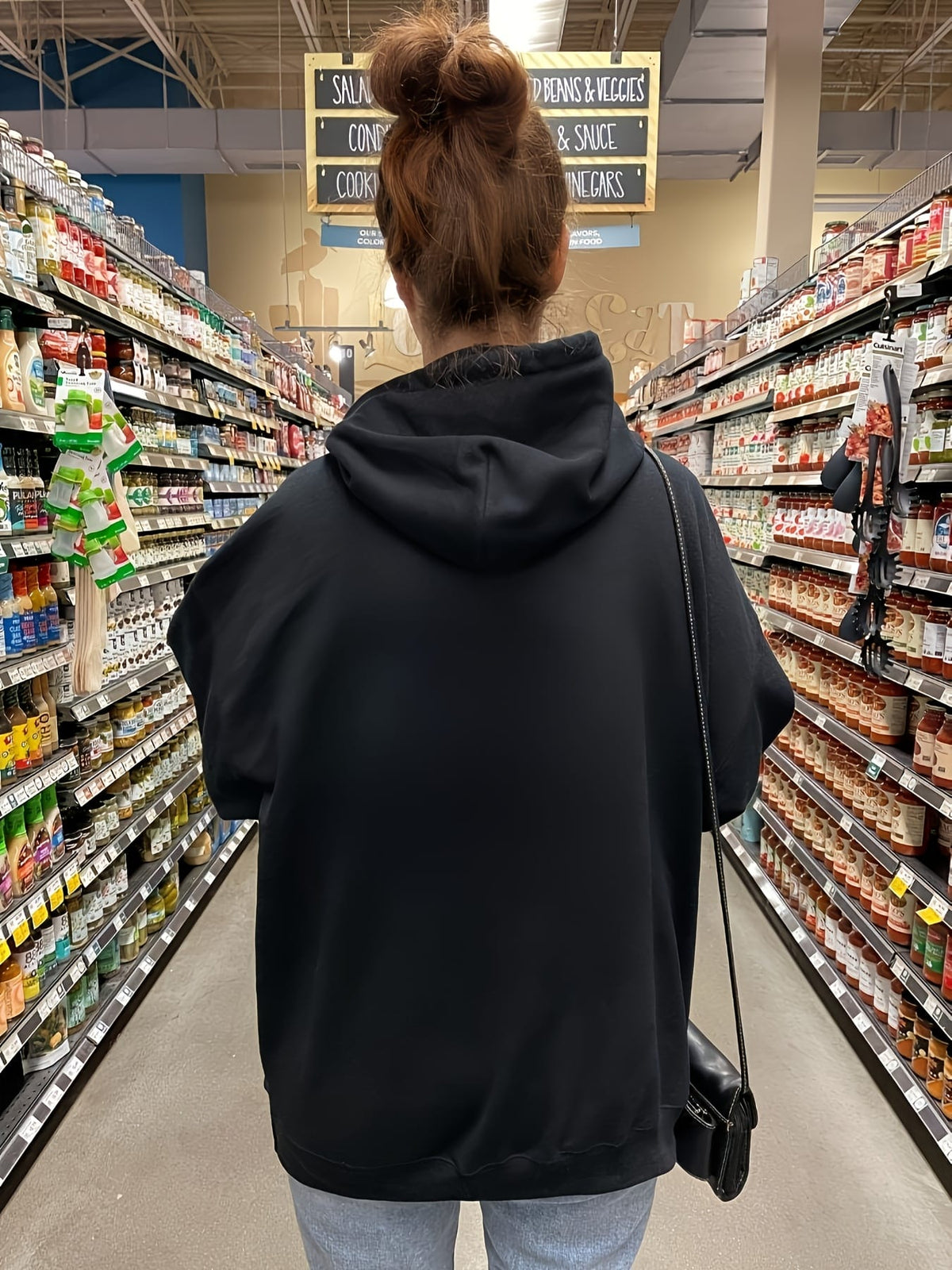 jkthpu-45 Women's Plus Size Oversized Hoodie with California Los