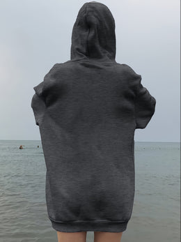 jkthpu-45 Women's Plus Size Oversized Hoodie with California Los
