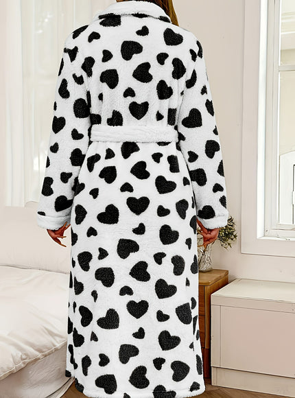 KissICON Women'S Plus Size Plush Robe - Cozy Winter