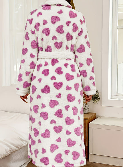 KissICON Women'S Plus Size Plush Robe - Cozy Winter