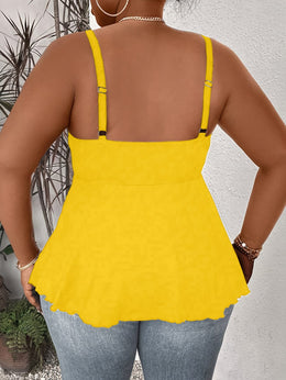 KissICON Women'S Plus Size Sexy V-Neck Cross Strap Cami