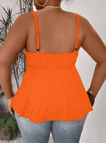 KissICON Women'S Plus Size Sexy V-Neck Cross Strap Cami
