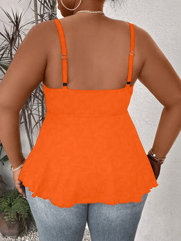 KissICON Women'S Plus Size Sexy V-Neck Cross Strap Cami