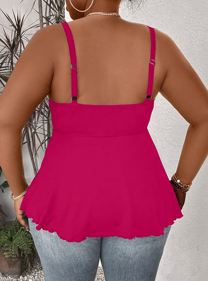 KissICON Women'S Plus Size Sexy V-Neck Cross Strap Cami