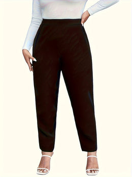 jkthpu-45 Women's Plus Size Straight-Leg Pants - Stretchy Comfort