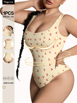 jkthpu-45 Women's Plus Size Tummy Control Shapewear Bodysuit -