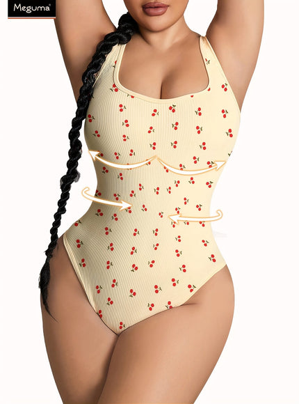 jkthpu-45 Women's Plus Size Tummy Control Shapewear Bodysuit -