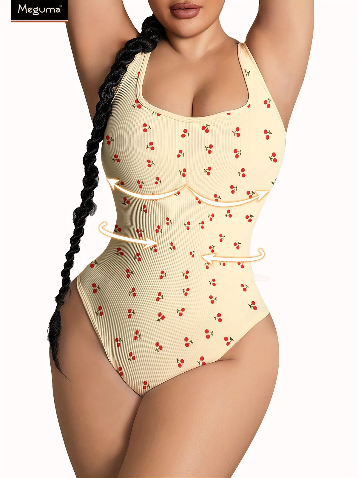 jkthpu-45 Women's Plus Size Tummy Control Shapewear Bodysuit -