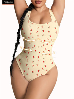 jkthpu-45 Women's Plus Size Tummy Control Shapewear Bodysuit -
