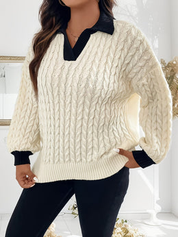 KissICON Women's Plus Size Winter Sweater - Soft Stretchy