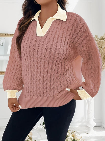 KissICON Women's Plus Size Winter Sweater - Soft Stretchy