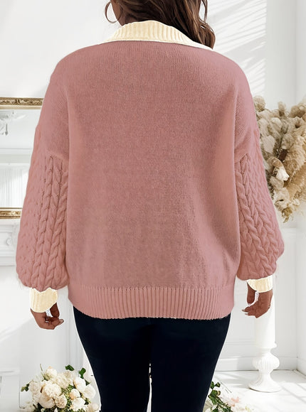 KissICON Women's Plus Size Winter Sweater - Soft Stretchy