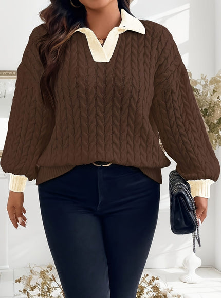 KissICON Women's Plus Size Winter Sweater - Soft Stretchy