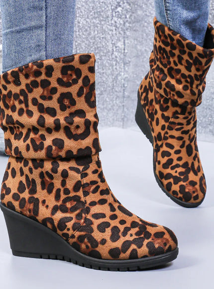 KissICON Women's Round Toe Short Boots Autumn Winter New
