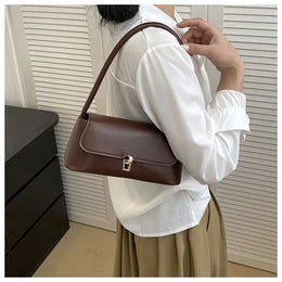 KissICON Women's Shoulder Handbag – Solid Color Hand