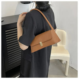 KissICON Women's Shoulder Handbag – Solid Color Hand