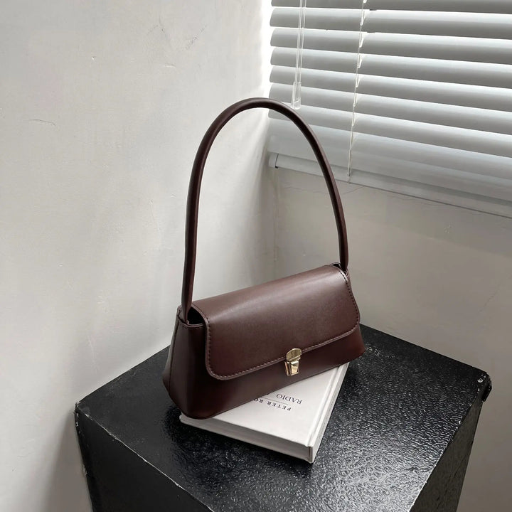 Women's Shoulder Handbag – Solid Color Hand