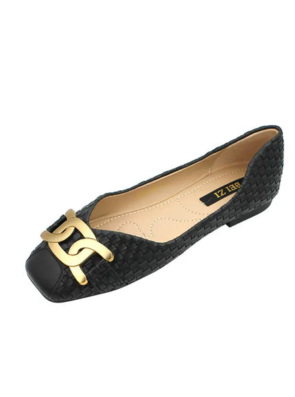 KissICON Women's Single Shoes 2021 New Shallow Metal Buckle