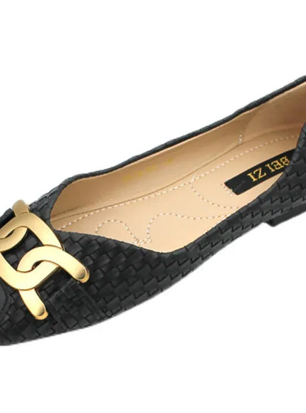 KissICON Women's Single Shoes 2021 New Shallow Metal Buckle