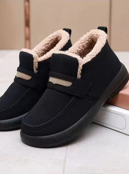 KissICON Women's Snow Boots Soft Loafers Women's Winter Korean