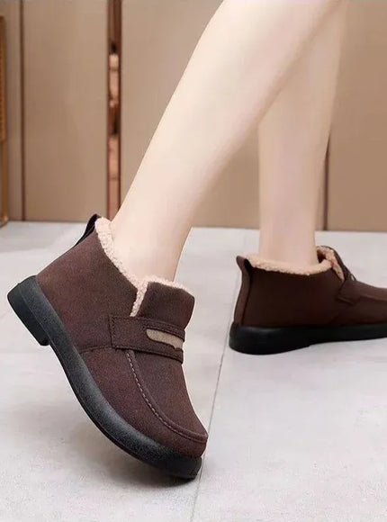 KissICON Women's Snow Boots Soft Loafers Women's Winter Korean