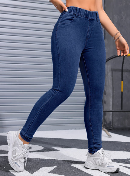 jkthpu-45 Women's Stretch Skinny Jeans - Non-See-Through Stretchy Pants,