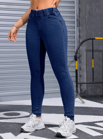 jkthpu-45 Women's Stretch Skinny Jeans - Non-See-Through Stretchy Pants,