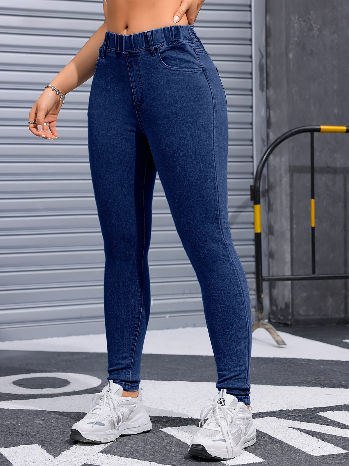 jkthpu-45 Women's Stretch Skinny Jeans - Non-See-Through Stretchy Pants,