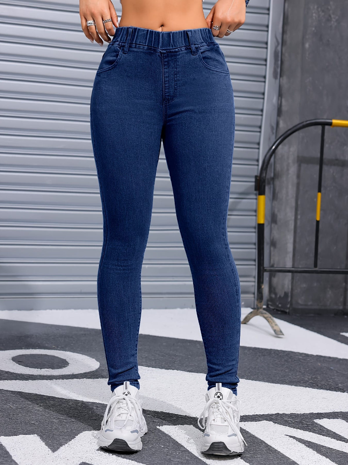 jkthpu-45 Women's Stretch Skinny Jeans - Non-See-Through Stretchy Pants,