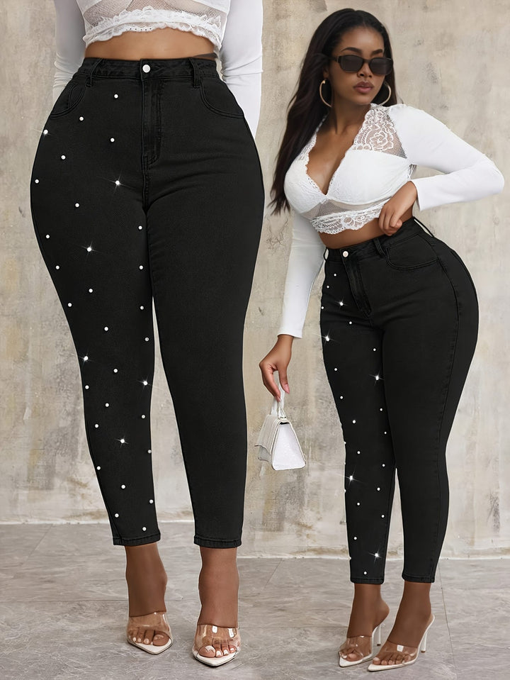 Women'S Stretchy Black Jeans - Non-See-Through Stretchy Pants