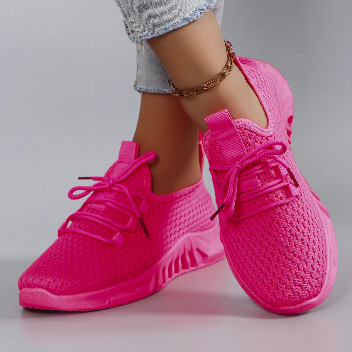 Dropshipman Women's summer breathable mesh flat shoes women's shoes casual sports shoes, clearance free shipping