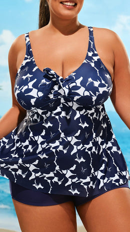 jkthpu-45 Women's Tankini Two Piece Swimsuit