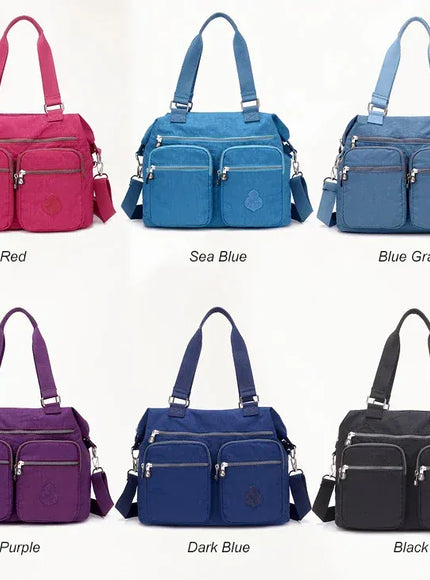 KissICON Women's Top-handle Big Handbag – Nylon Bags Waterproof