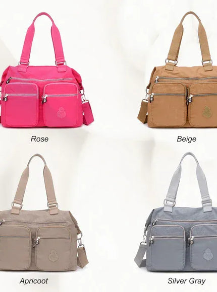 KissICON Women's Top-handle Big Handbag – Nylon Bags Waterproof
