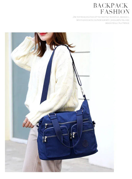 KissICON Women's Top-handle Big Handbag – Nylon Bags Waterproof