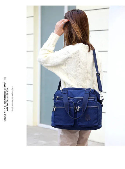 KissICON Women's Top-handle Big Handbag – Nylon Bags Waterproof
