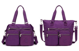 KissICON Women's Top-handle Big Handbag – Nylon Bags Waterproof
