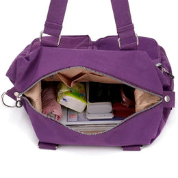 KissICON Women's Top-handle Big Handbag – Nylon Bags Waterproof