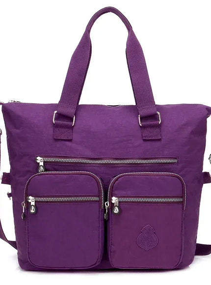 KissICON Women's Top-handle Big Handbag – Nylon Bags Waterproof