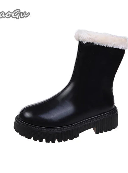 KissICON Women's Winter Short/Long Tube Cotton Boots Thick Sole