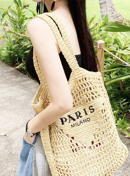 KissICON Women's Woven Tote – Shoulder Daily Commuting