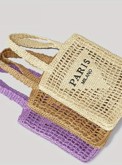 KissICON Women's Woven Tote – Shoulder Daily Commuting