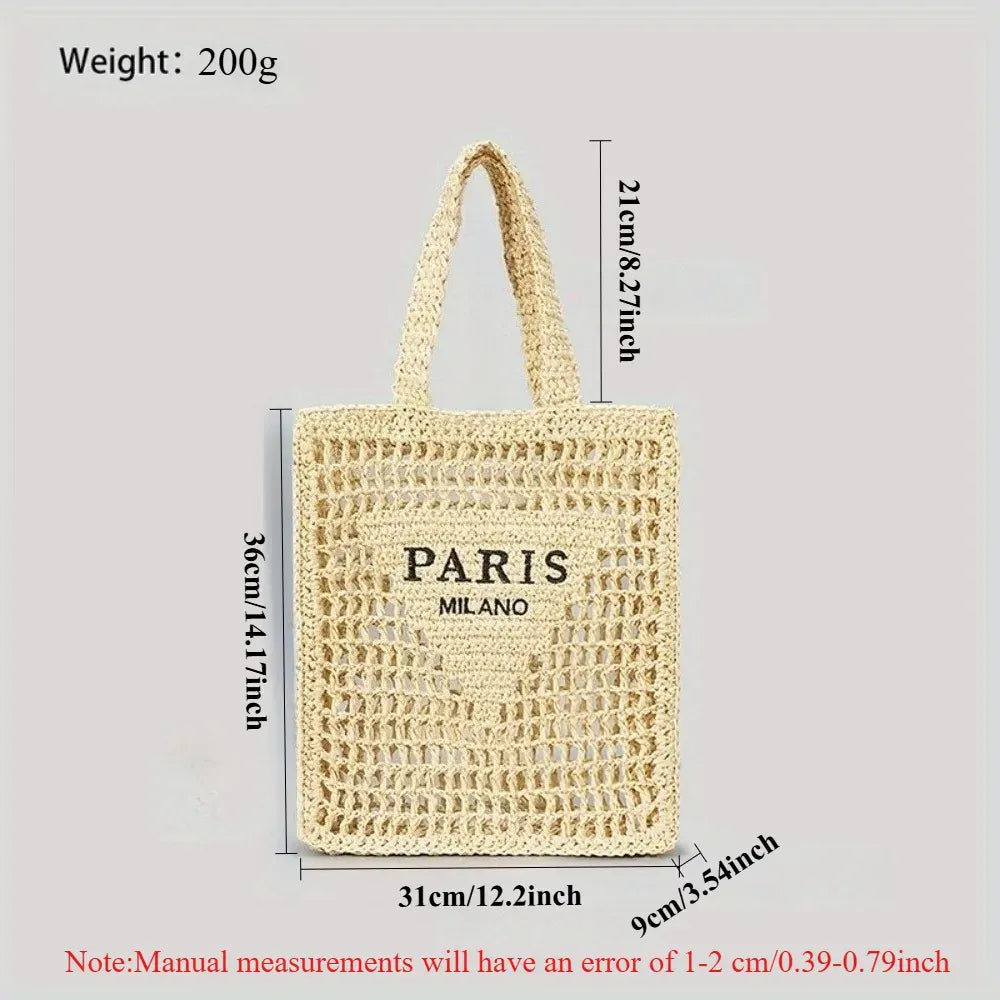 KissICON Women's Woven Tote – Shoulder Daily Commuting